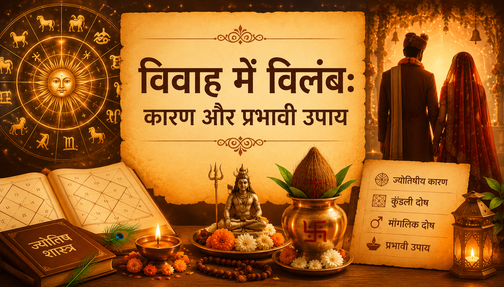 विवाह में विलंब: कारण और प्रभावी उपाय